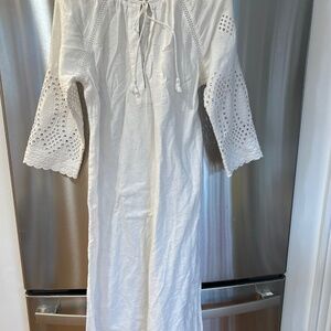 White L Beach Cover-up